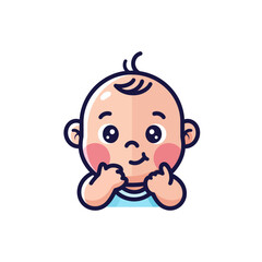 cute baby icon very cool design