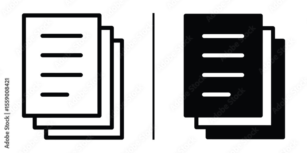 Poster documents in contrast: a visual of a set of documents side-by-side, each reflecting a different colo