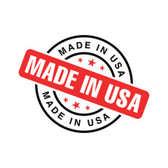 Made in USA Rubber Stamp Vector Template