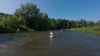 Enjoy a peaceful kayaking adventure on a serene river surrounded by lush nature. Its perfect for outdoor enthusiasts seeking an escape from daily life, offering fun, exercise, and exploration
