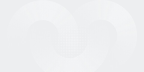 Abstract white glowing geometric lines on gray background. Modern shiny blue circle lines pattern. Futuristic technology concept. Suit for cover, poster eps10