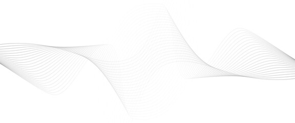 Vector stylized wave technology concept lines abstract background with flowing.
