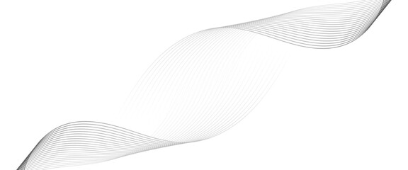 Vector stylized wave technology concept lines abstract background with flowing.