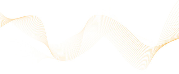 Vector abstract golden wave line technology concept lines with flowing background