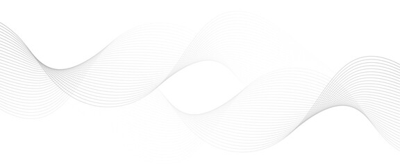 Vector technology abstract wave lines with flowing background
