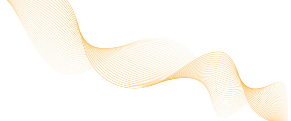 Vector abstract golden wave line technology concept lines with flowing background