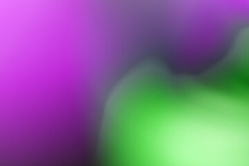 Abstract Color Field: Vibrant abstract shapes dance across the frame, blending hues of green and purple in a dreamy display of artistic expression. 