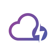 Dog Illustration with Cloud Icon Elements for Adobe Creative Suite Design