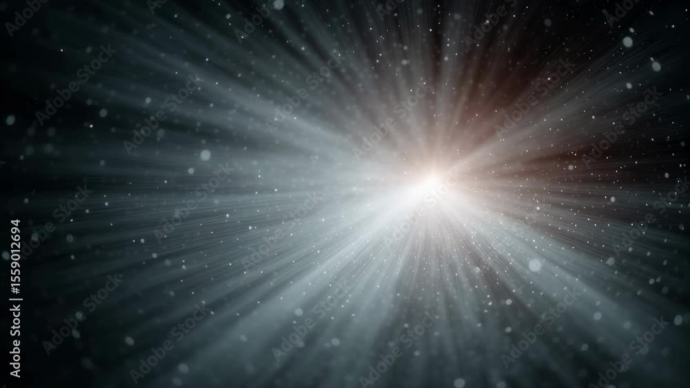 Poster radiant cosmic explosion in deep space. bright supernova or galactic event simulation. celestial bur
