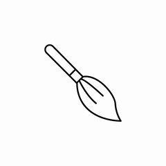 artist paint brush icon sign vector