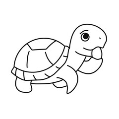 line vector turtle 