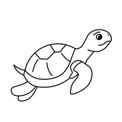 line vector turtle 