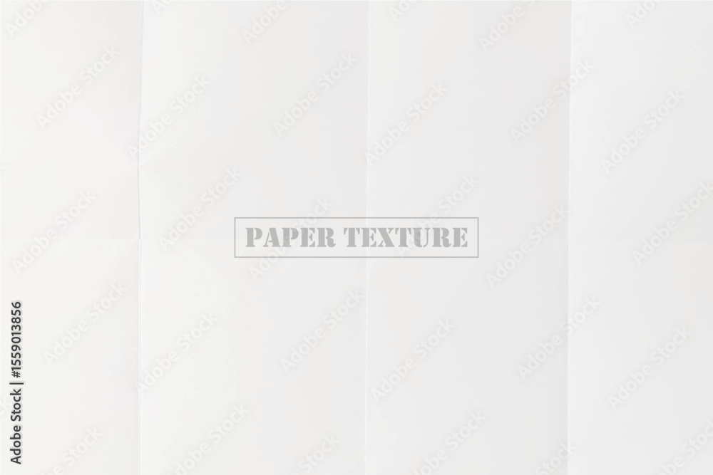 Poster a lightly textured piece of white paper with subtle folds is shown. its simple, clean, and neutral c