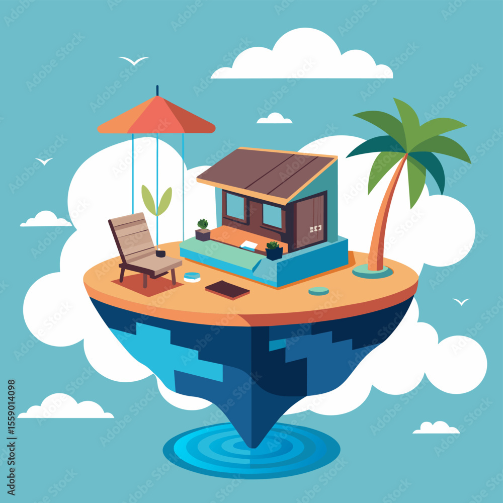 Poster the gentle swaying of the floating villa mimics the effects of a relaxing day at the beach allowing 