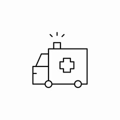 Fototapeta premium emergency ambulance siren icon sign vector