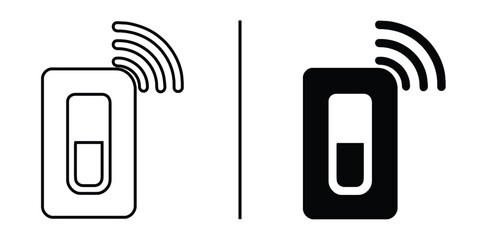 Smart Home Technology: A graphic rendering of a wireless switch conveys modern home automation, embodying ease of control and technological integration.
