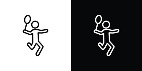 Badminton icon vector, Symbol, logo illustrations