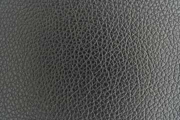 Close-Up of Black Leather Texture Background