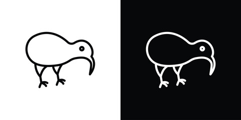Kiwi bird icon vector, Symbol, logo illustrations
