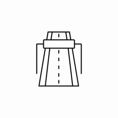 highway toll road icon sign vector