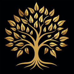Obraz premium design logo icon vector illustration tree