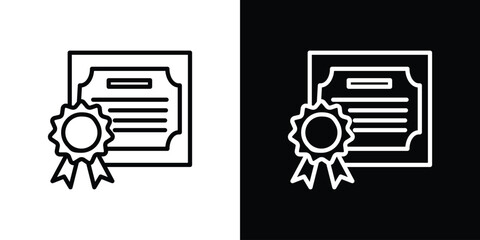 Diploma icon vector, Symbol, logo illustrations