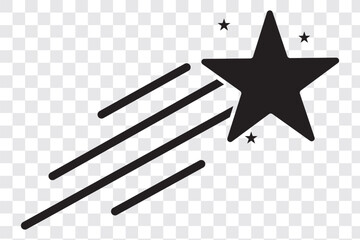 Shooting stars icons. Star trail sign Vector Illustration. Illustrator vector star modern icon design. EPS 10
