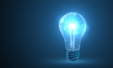 Lightbulb. Concept illustration or background