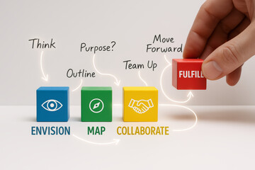 Strategic thinking and clear mapping enable effective collaboration that moves business efforts forward to fulfill objectives successfully