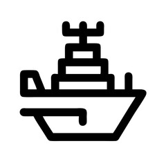 Obraz premium aircraft carrier icon