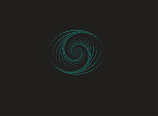 sky color dotted spiral background