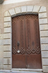 Vieille porte à Gérone (Catalogne - Espagne)