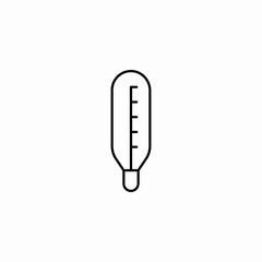 medical thermometer device icon sign vector