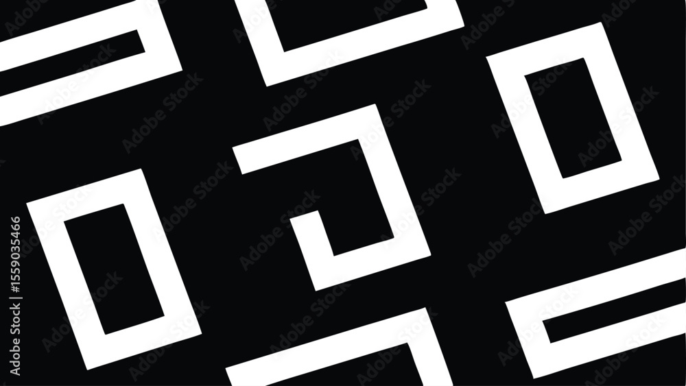 Poster abstract geometric shapes on a transparent background for creative design applications