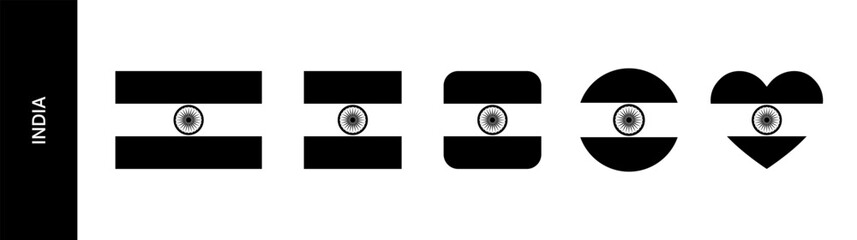 Black flag of India
