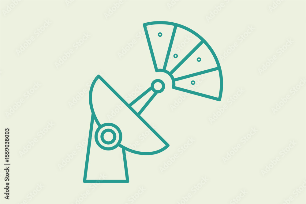 Poster radar icon. icon related to ui elements. suitable for web site, app, user interfaces,element, printa