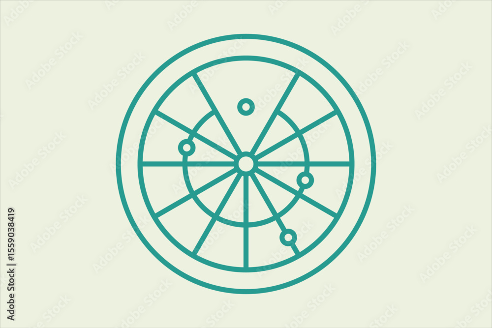 Poster radar icon. icon related to ui elements. suitable for web site, app, user interfaces,element, printa