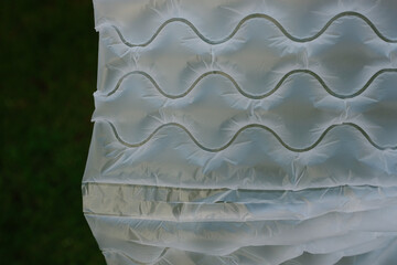 Plastic Air Cushion from Recycled Material. Air Cushion Film. Air Bubble Pillow. Buffer Filler. Air...