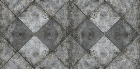 Elegant grunge concrete tiles create a seamless pattern for stunning interior and exterior design projects