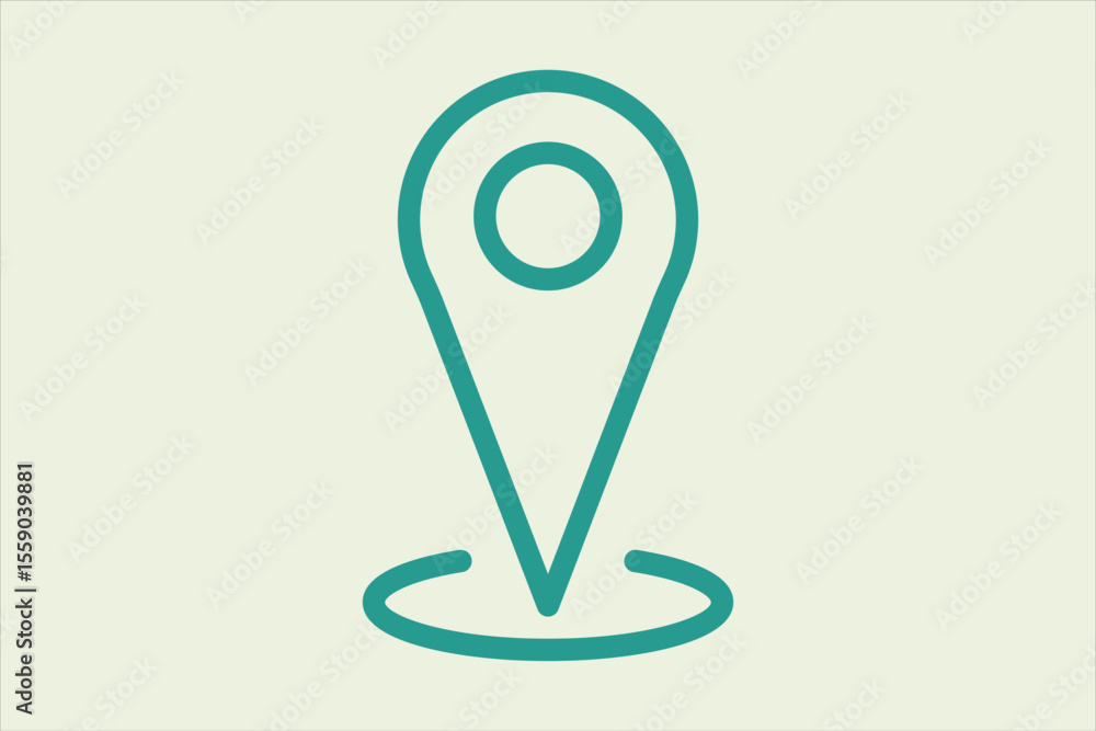 Poster location pin icon. icon related to ui elements. suitable for web site, app, user interfaces,element,