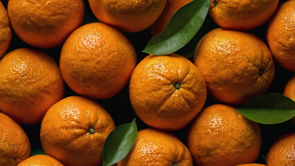 Many ripe oranges filling the frame. Natural vibrant background for food or health themes.