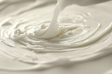 A nourishing foot cream being applied, with focus on the creamy texture and smooth application