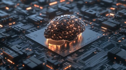 Brain on circuit board