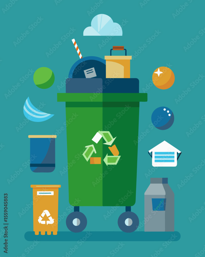 Poster a diy tutorial video on how to make a waste segregation bin at home using materials that can be easi