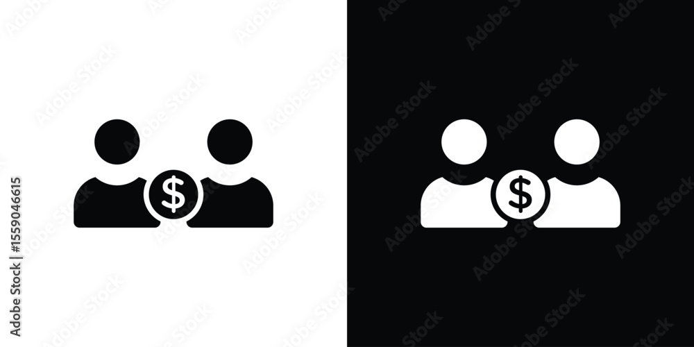 Aufkleber joint account icon vector design element vector eps 10.
