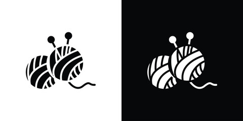 Wool ball icon vector design element vector eps 10