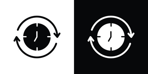 Uptime and downtime icon vector design element vector eps 10