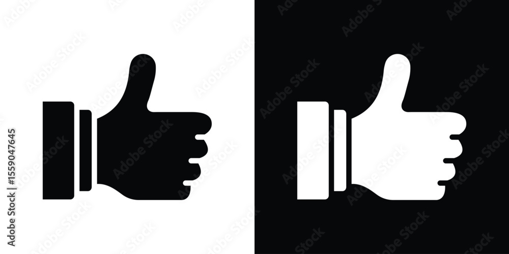 Poster thumb up icon vector design element vector eps 10