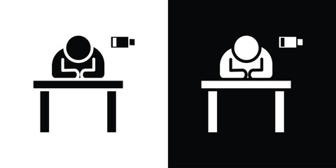 Tired person icon vector design element vector eps 10