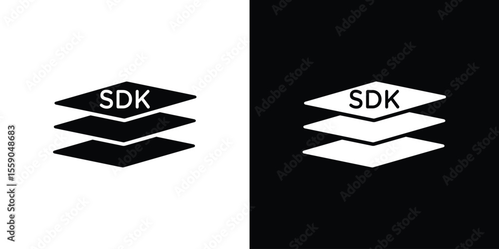 Aufkleber sdk icon vector design element vector eps 10